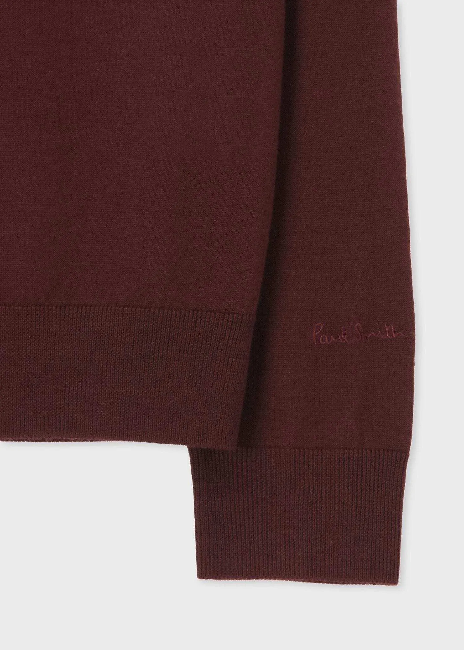 Paul Smith  |Crew Neck Wool Long Sleeves Plain Logo Sweaters