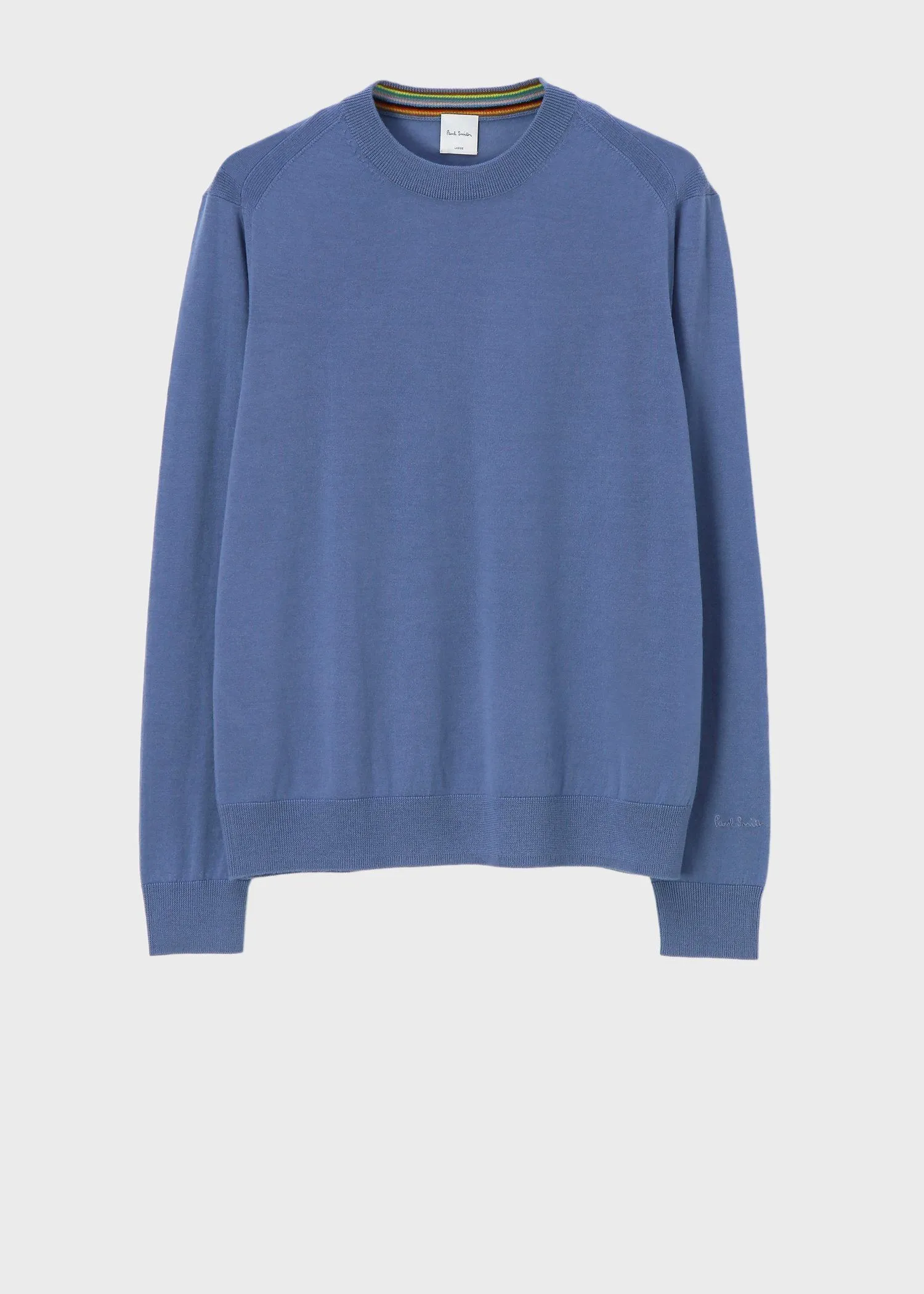 Paul Smith  |Crew Neck Wool Long Sleeves Plain Logo Sweaters