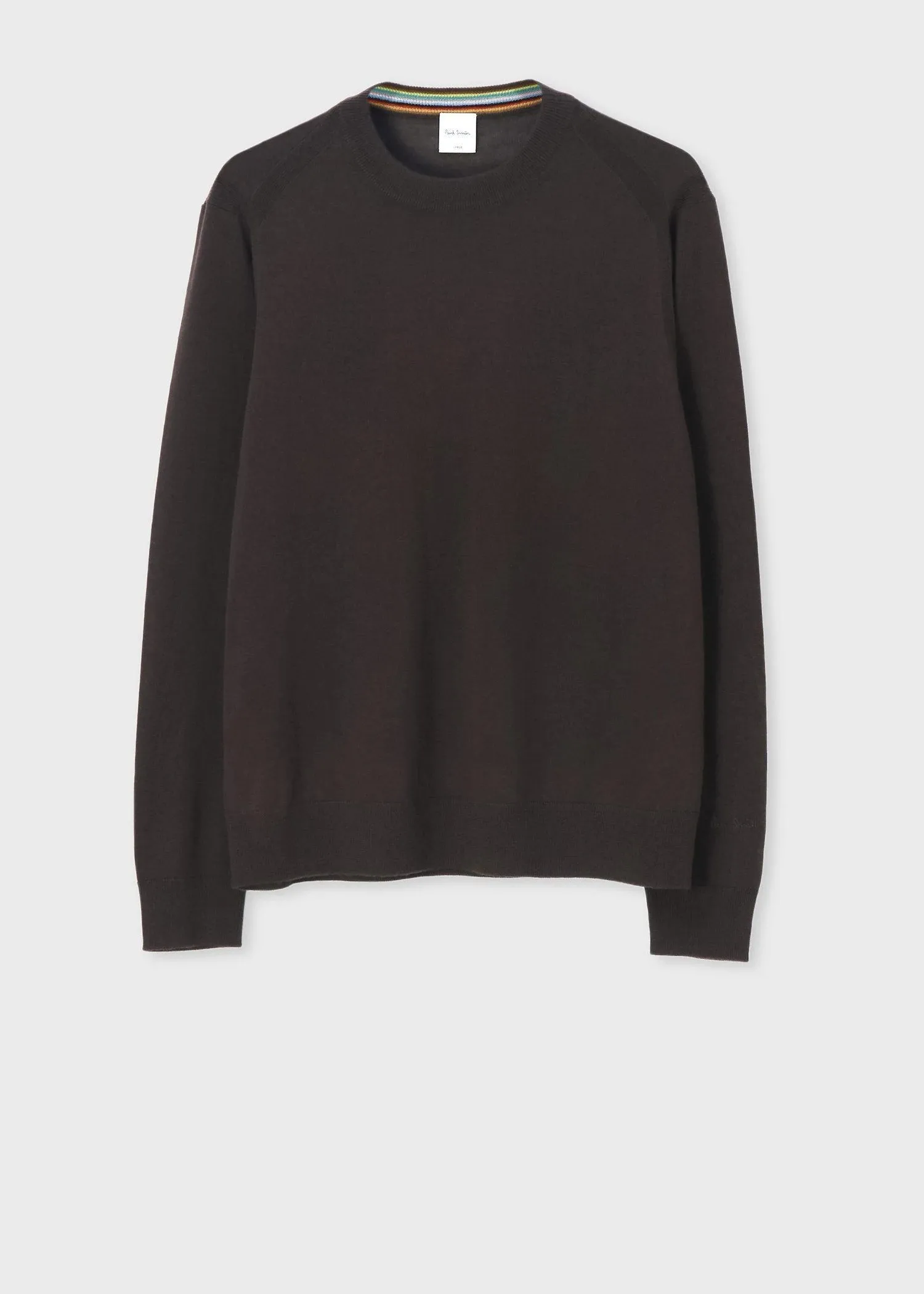 Paul Smith  |Crew Neck Wool Long Sleeves Plain Logo Sweaters