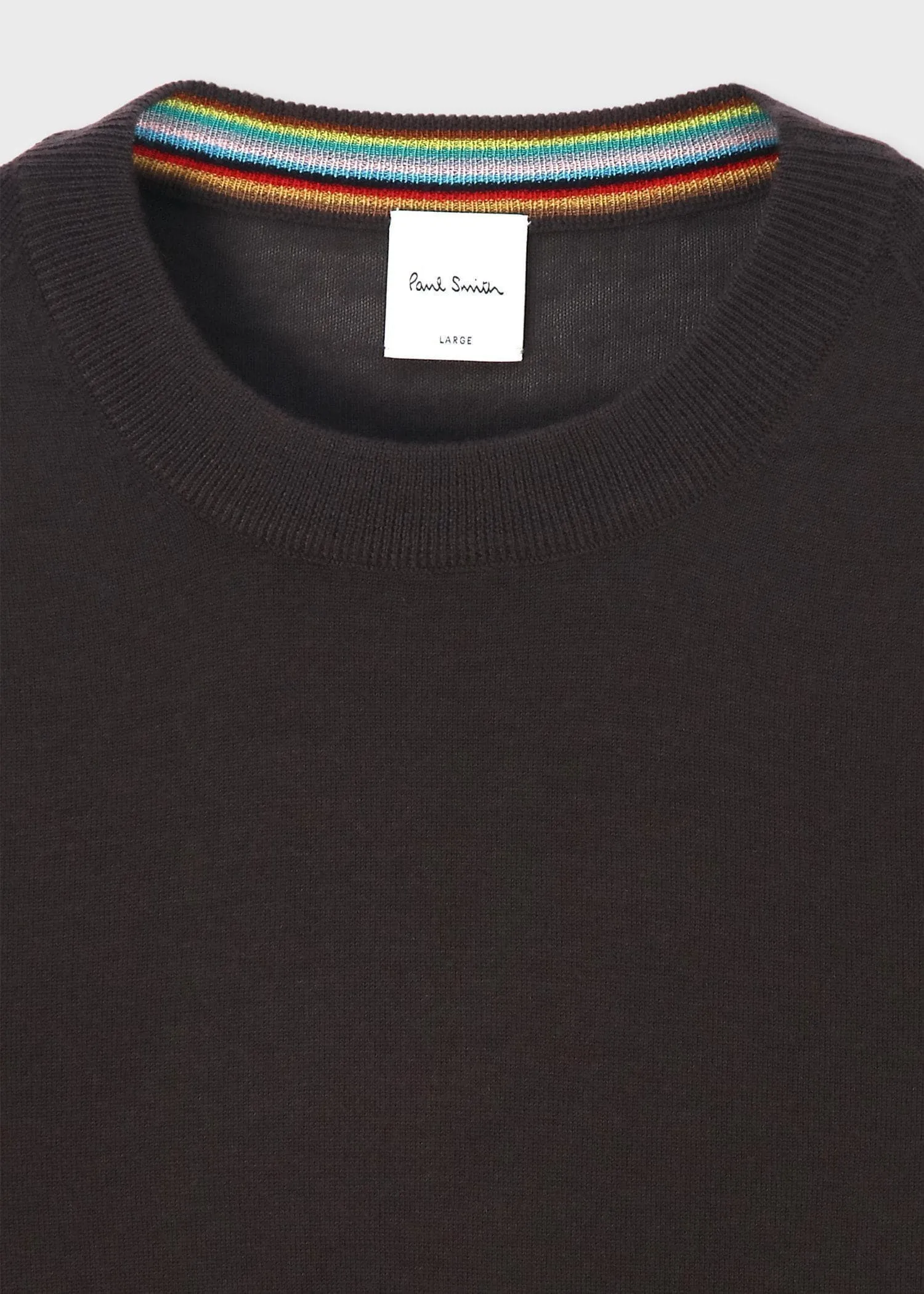 Paul Smith  |Crew Neck Wool Long Sleeves Plain Logo Sweaters