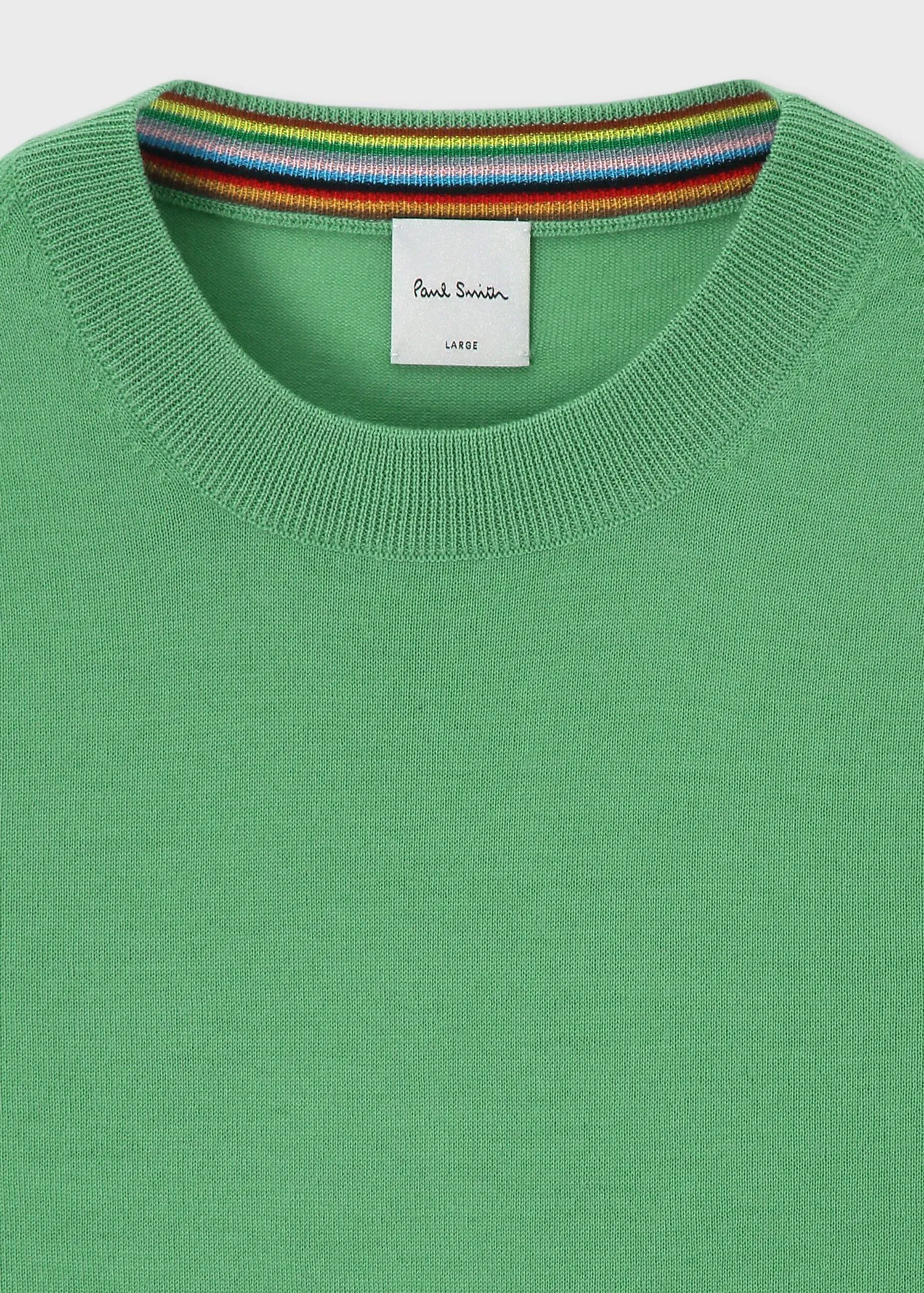 Paul Smith  |Crew Neck Wool Long Sleeves Plain Logo Sweaters