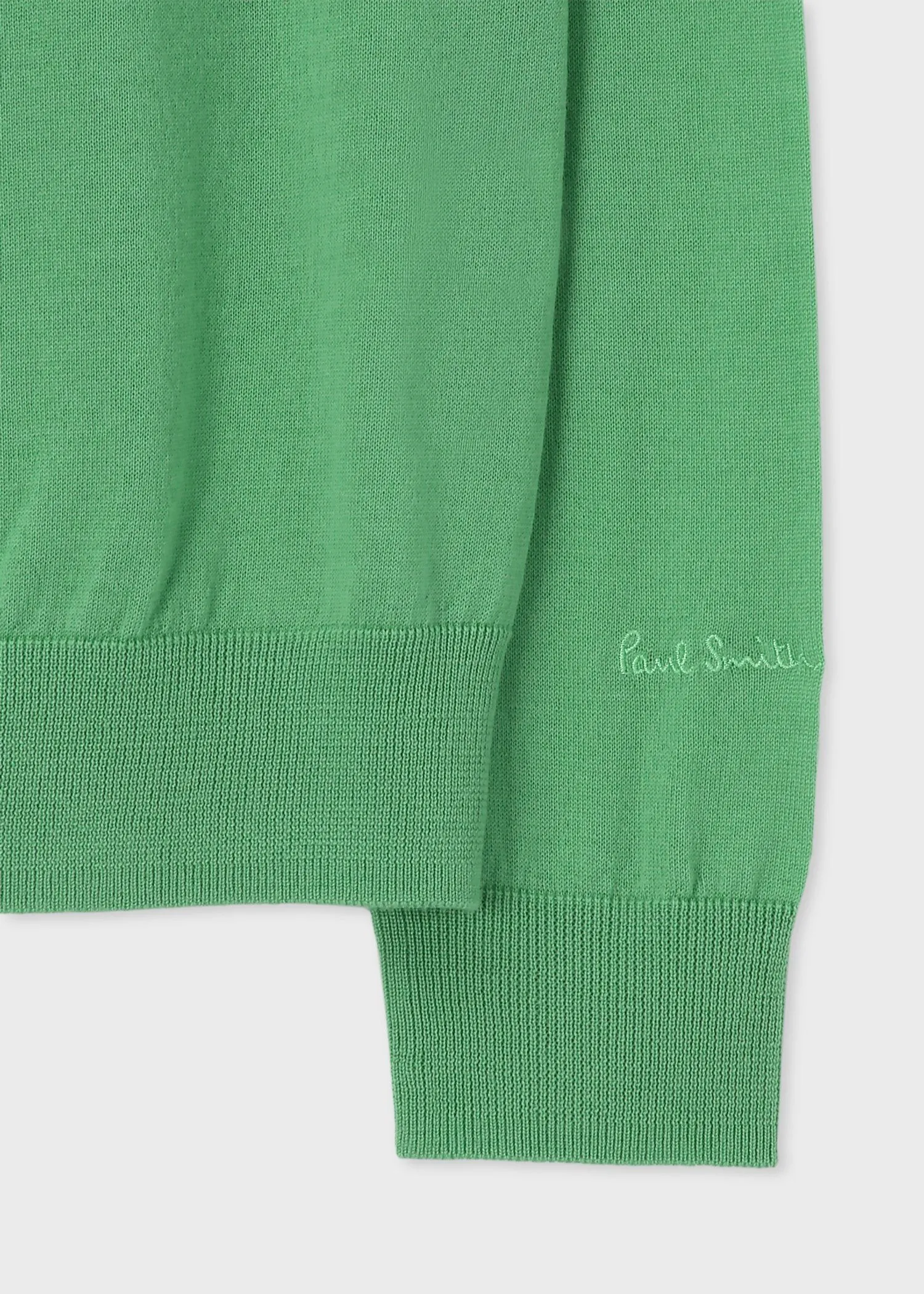 Paul Smith  |Crew Neck Wool Long Sleeves Plain Logo Sweaters