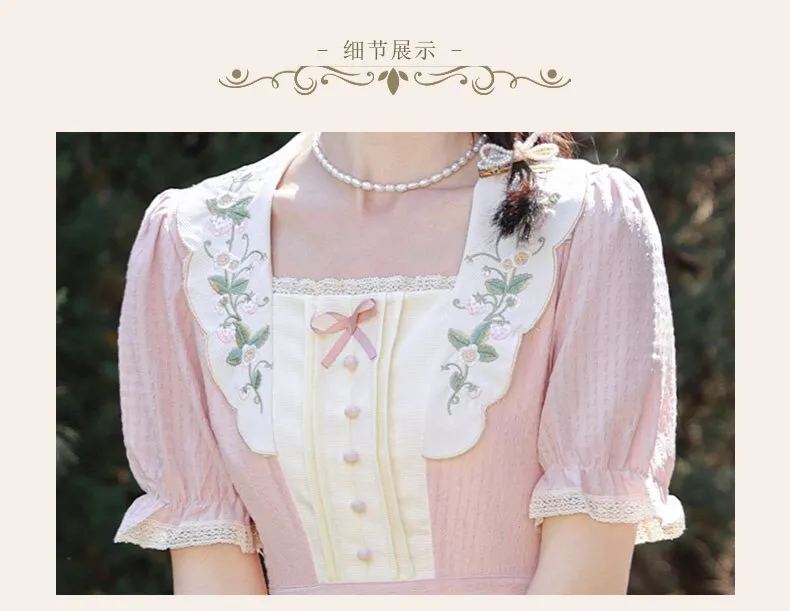 Petal Dew Vintage Academia Aesthetic Dress