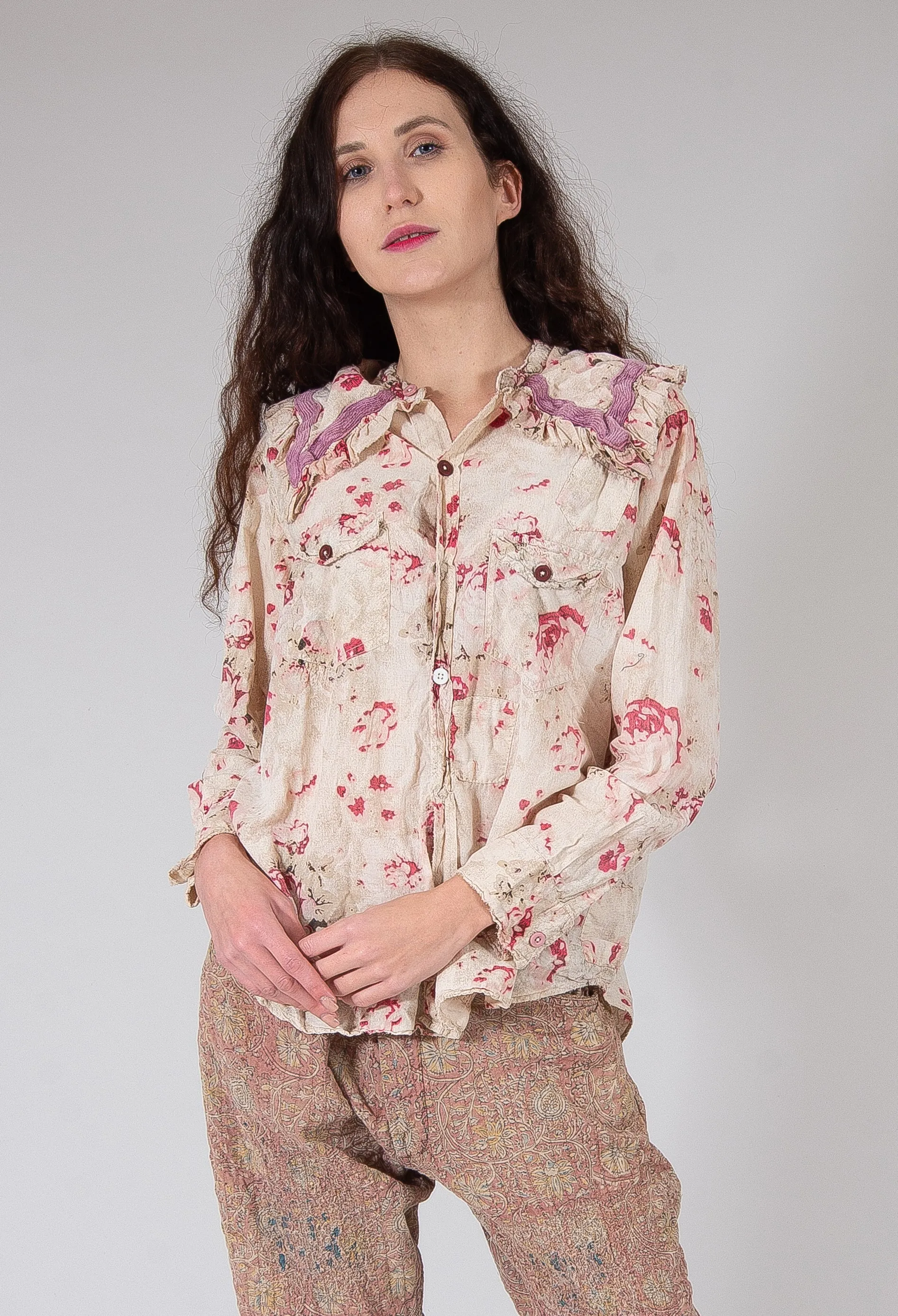 Ric Rac Kelly Western Shirt in Rossetti