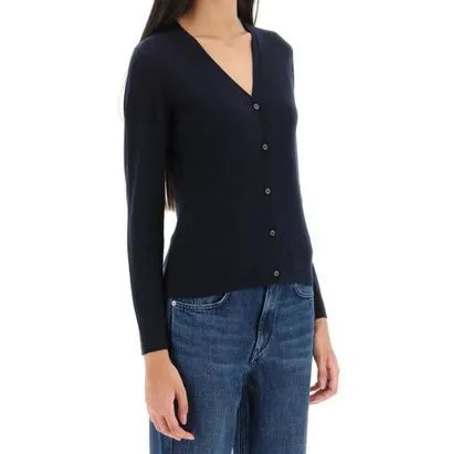 S Max Mara  |Wool Long Sleeves Plain Cardigans