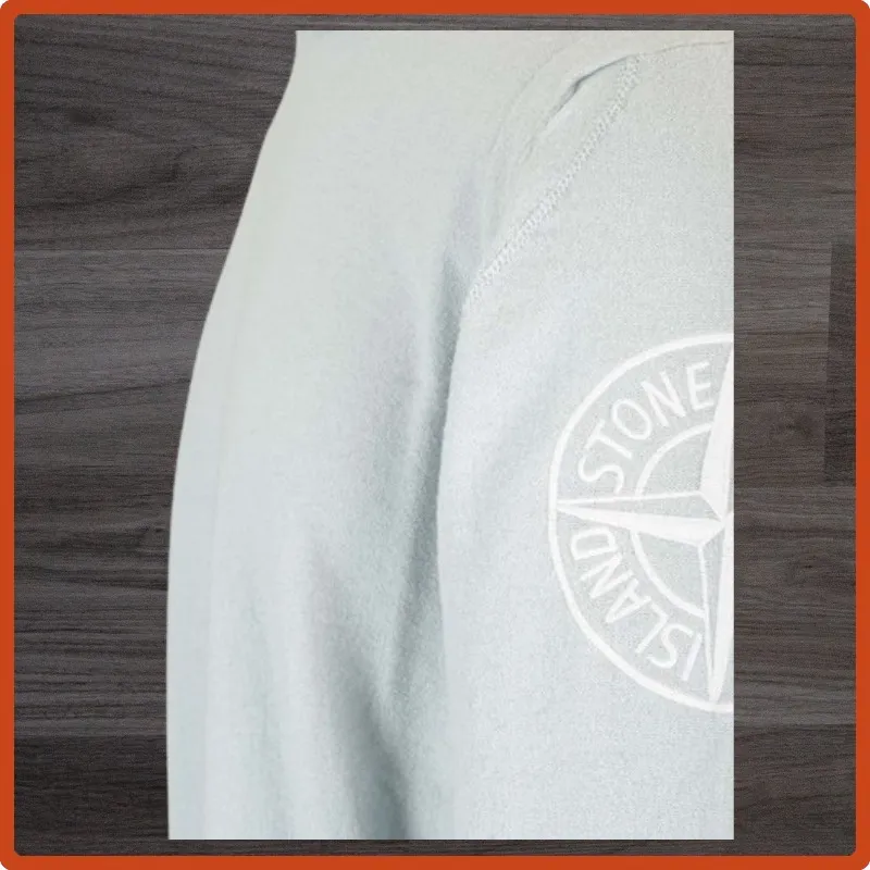 STONE ISLAND  |Crew Neck Long Sleeves Plain Cotton Logo Sweaters