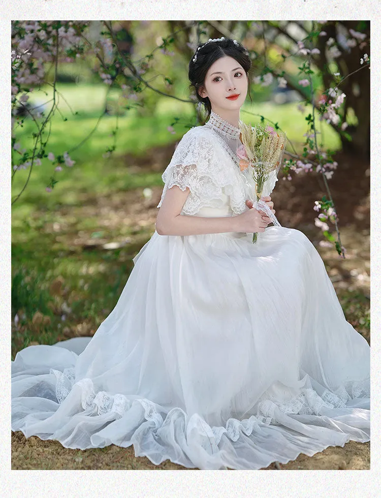 Summer Sanctuary White Lace Gunne Sax Dress