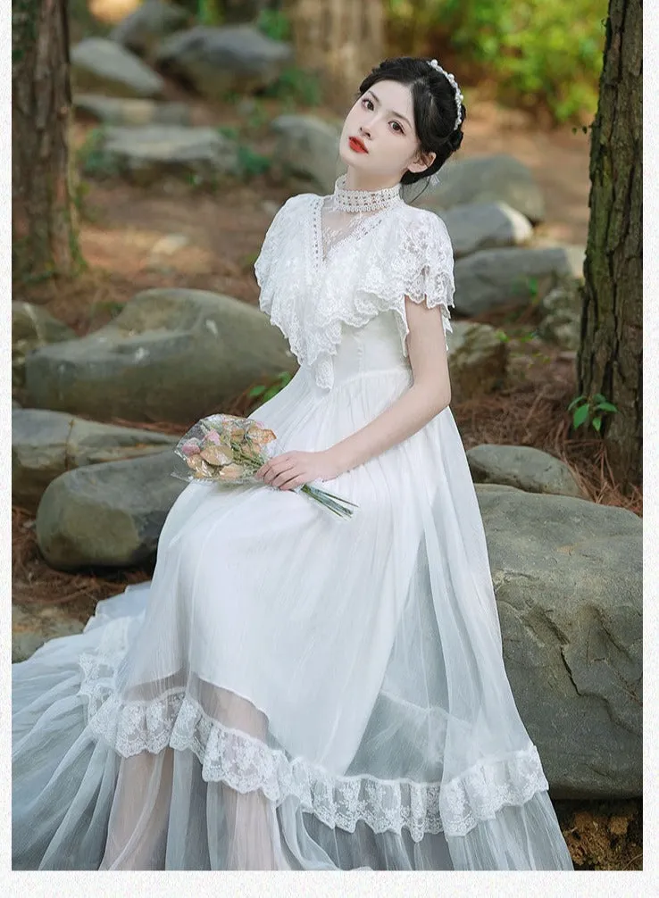 Summer Sanctuary White Lace Gunne Sax Dress