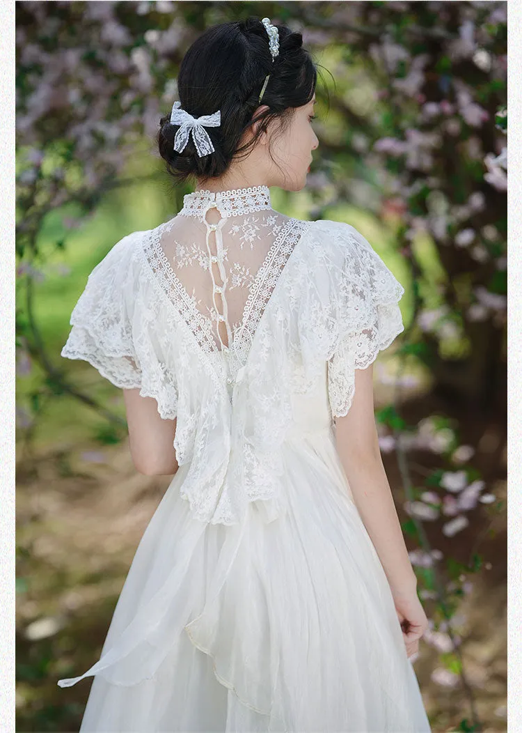 Summer Sanctuary White Lace Gunne Sax Dress