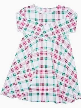 Swirly Girl Tartan Plaid Dress