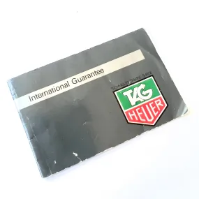 TAG HEUER International Guarantee Booklet + Empty Certificate