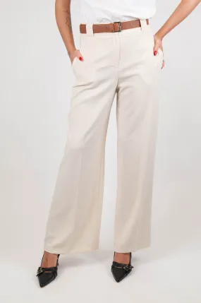 Tensione in - Pantalone palazzo con piega stirata