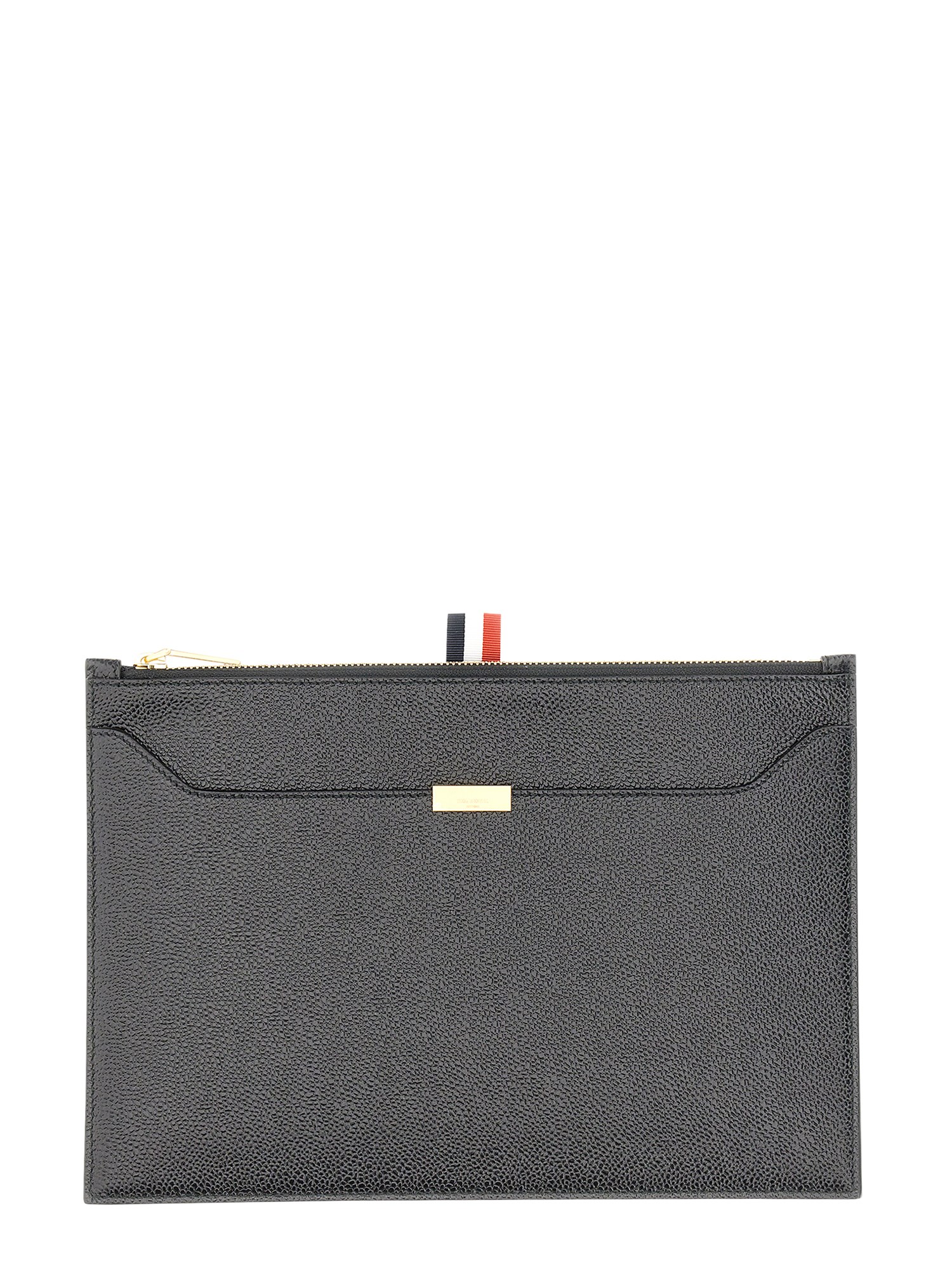 THOM BROWNE    LEATHER BRIEFCASE