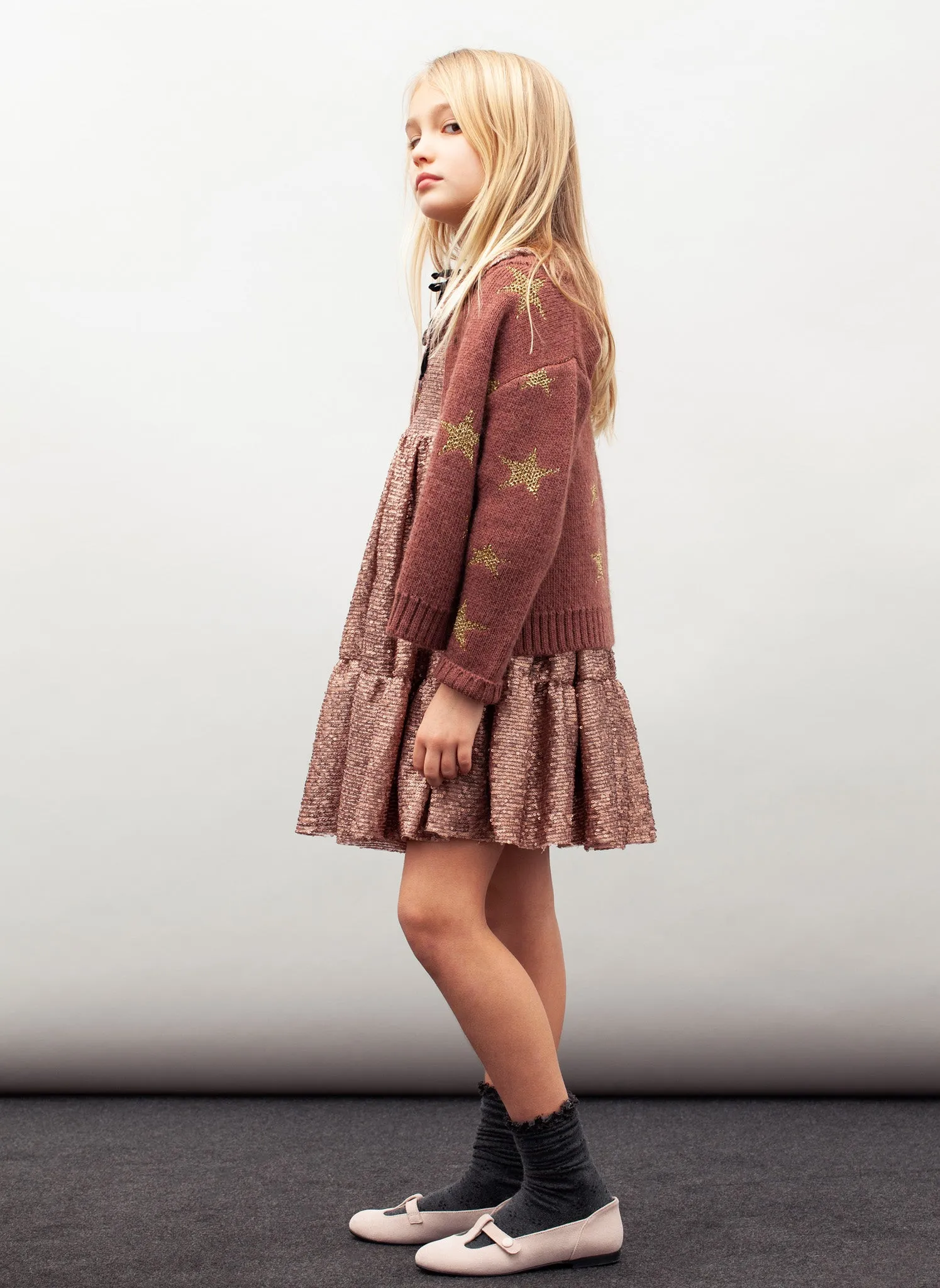 tocoto vintage Girls Sequin Dress