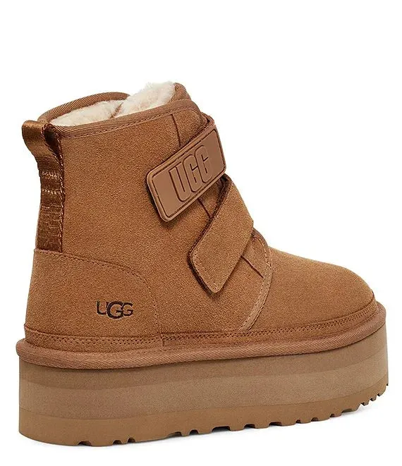 UGG Neumel Platform Suede Strap Booties