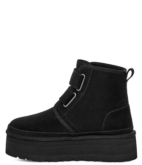 UGG Neumel Platform Suede Strap Booties