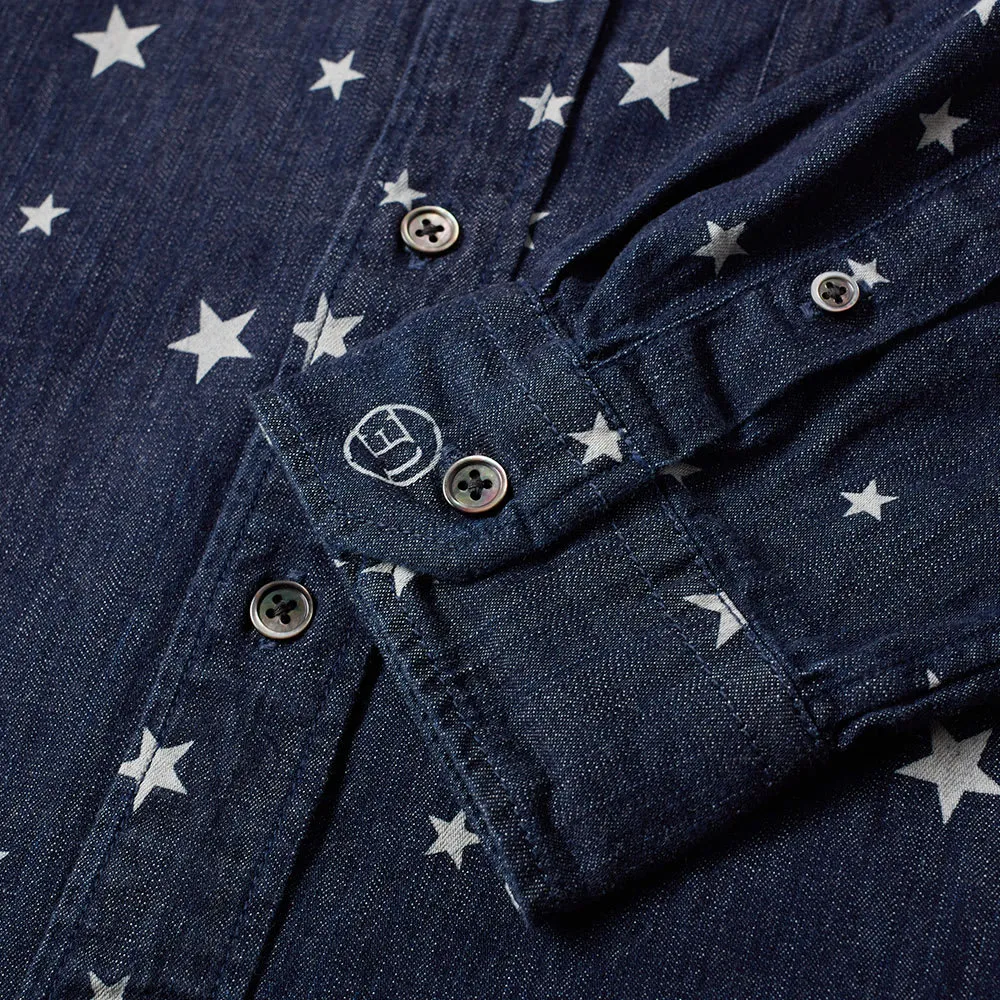 Uniform Experiment Indigo Star ShirtIndigo