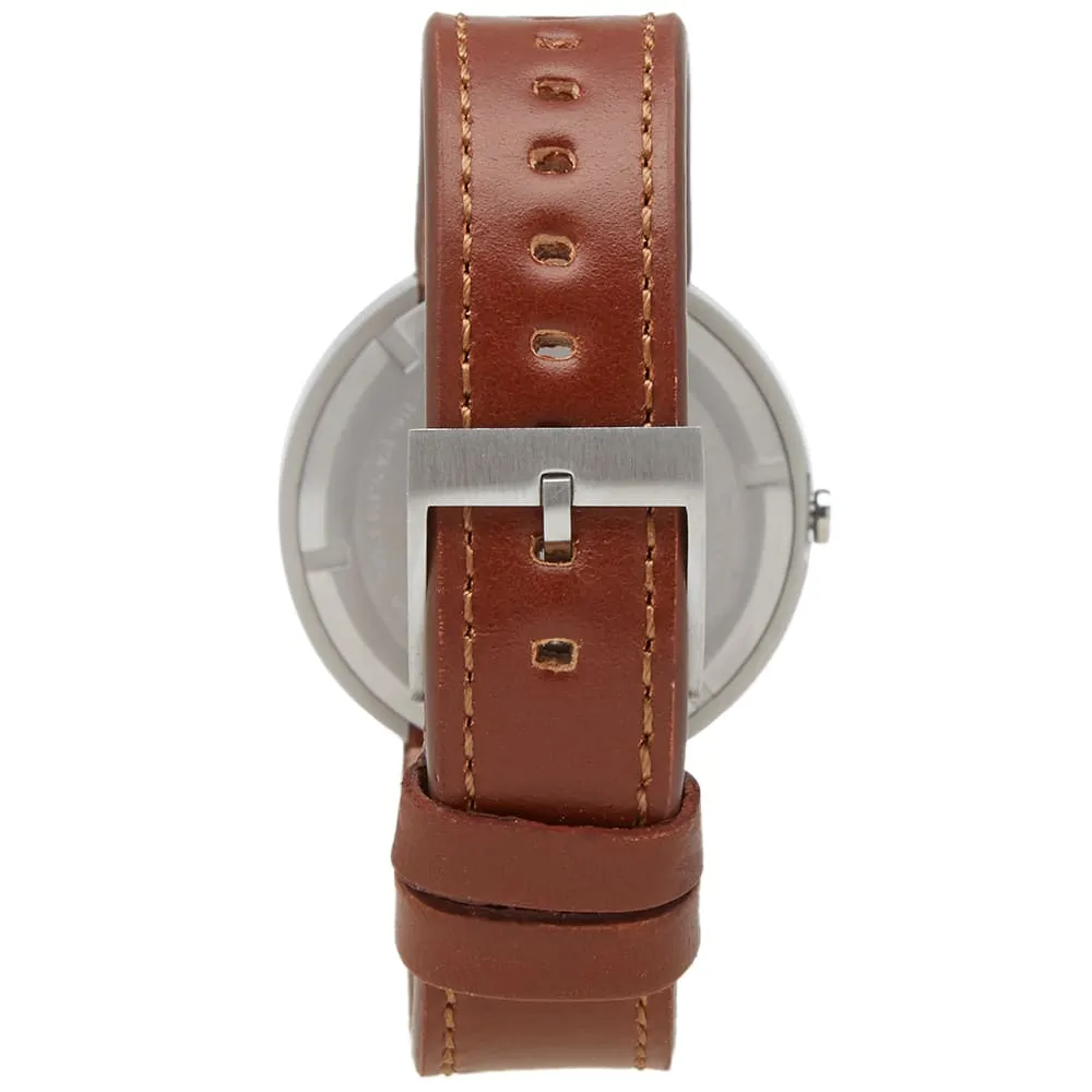 Uniform Wares M37 WristwatchPolished Steel & Tan Cordovan