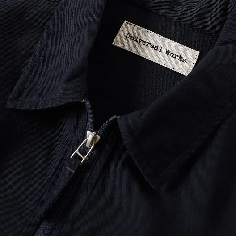 Universal Works Uniform Zip OvershirtNavy Twill