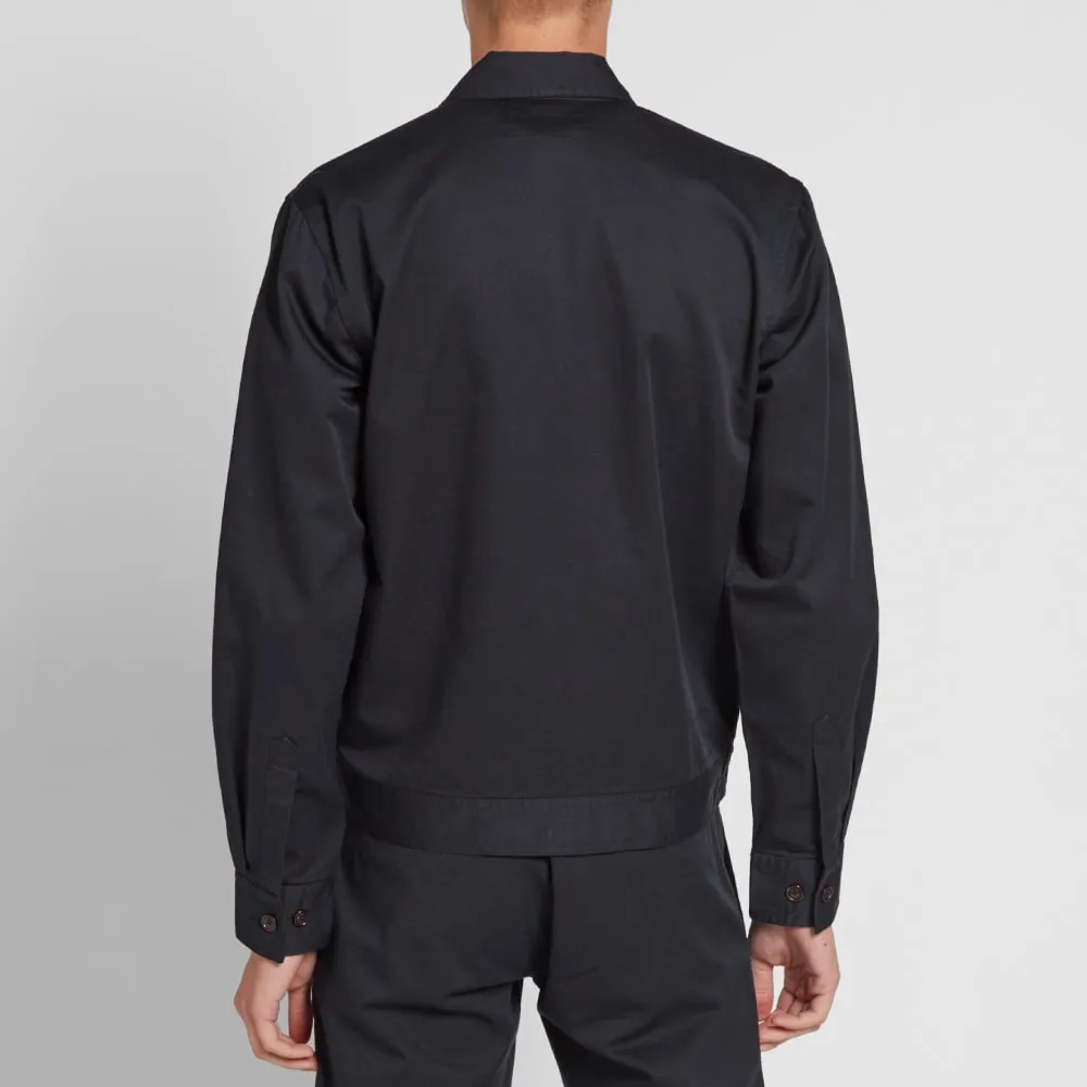 Universal Works Uniform Zip OvershirtNavy Twill