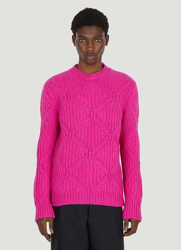 VALENTINO  |Wool Street Style Long Sleeves Luxury Sweaters