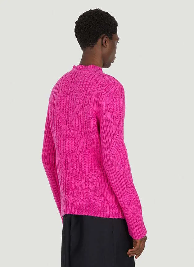 VALENTINO  |Wool Street Style Long Sleeves Luxury Sweaters