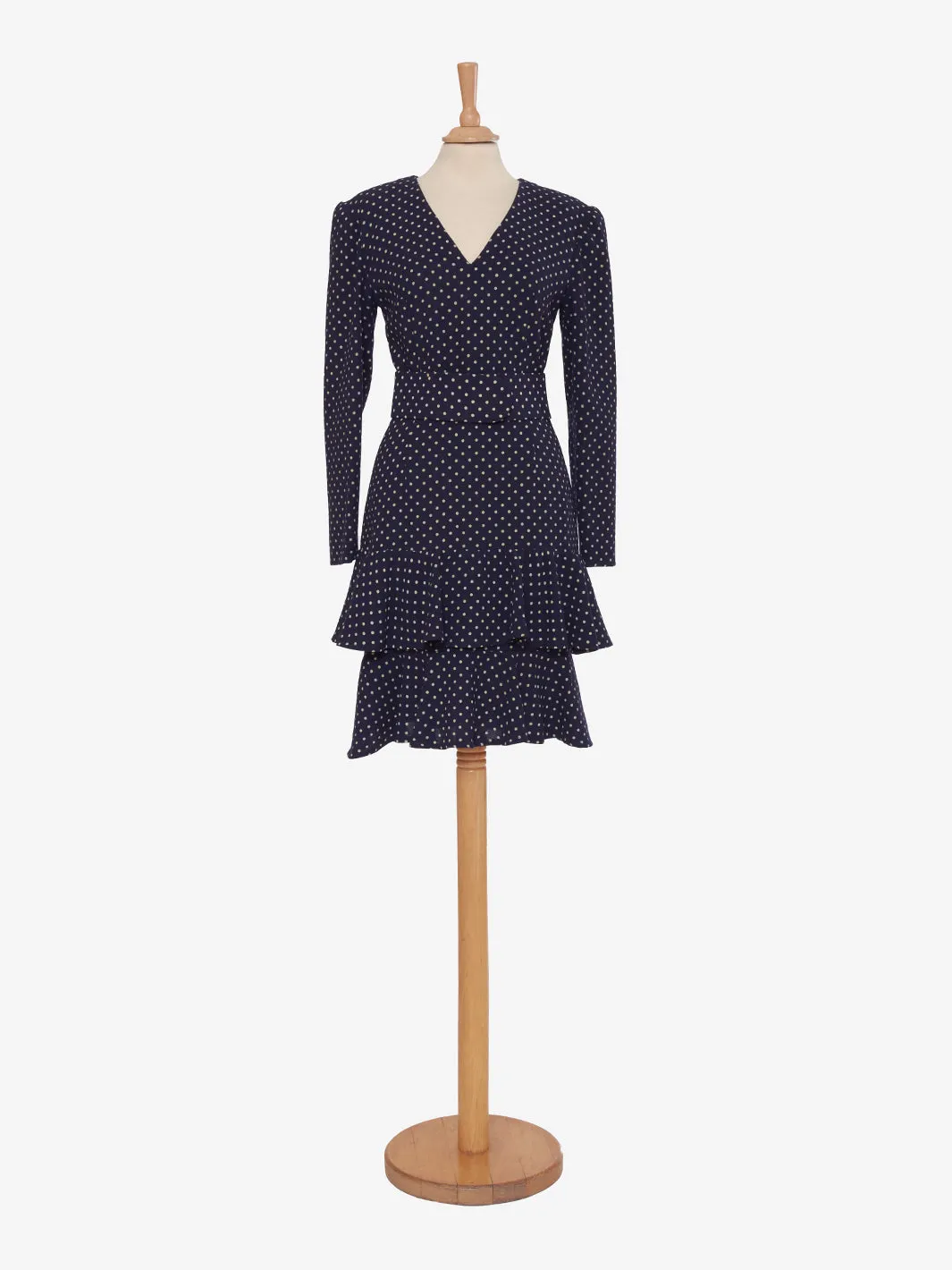 Vintage blue polka dot dress