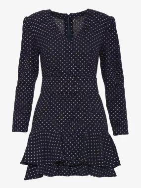 Vintage blue polka dot dress