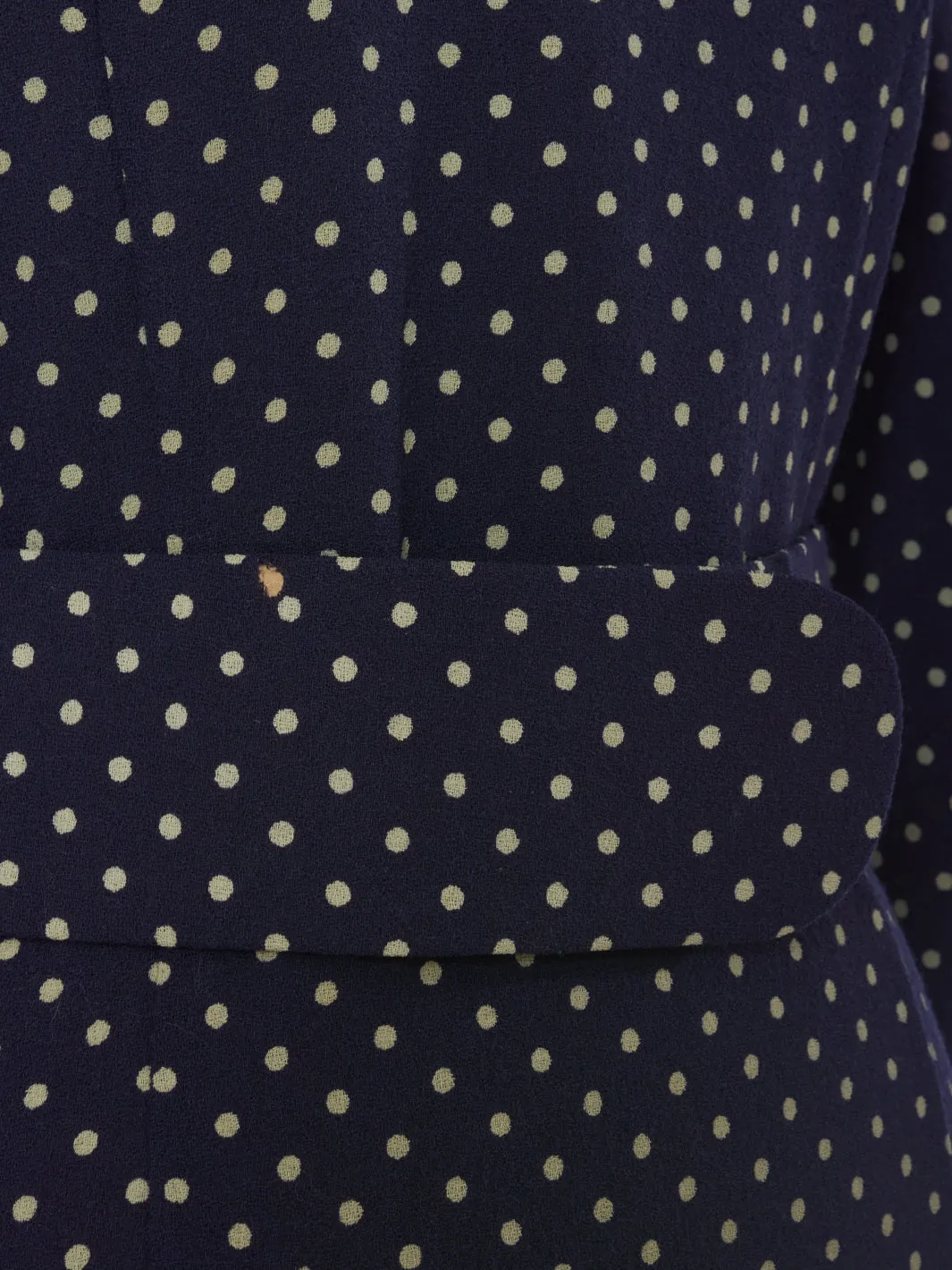 Vintage blue polka dot dress