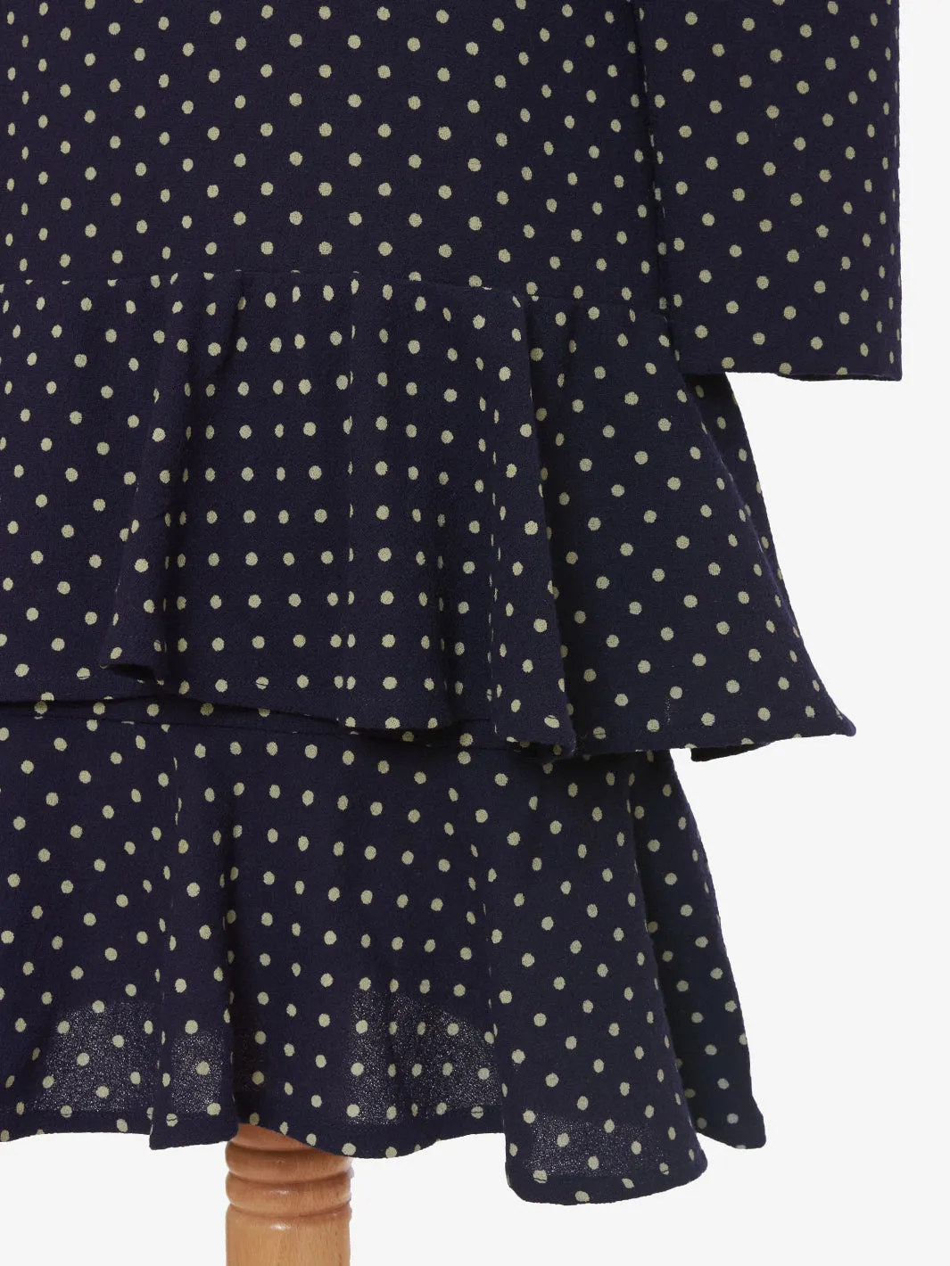 Vintage blue polka dot dress