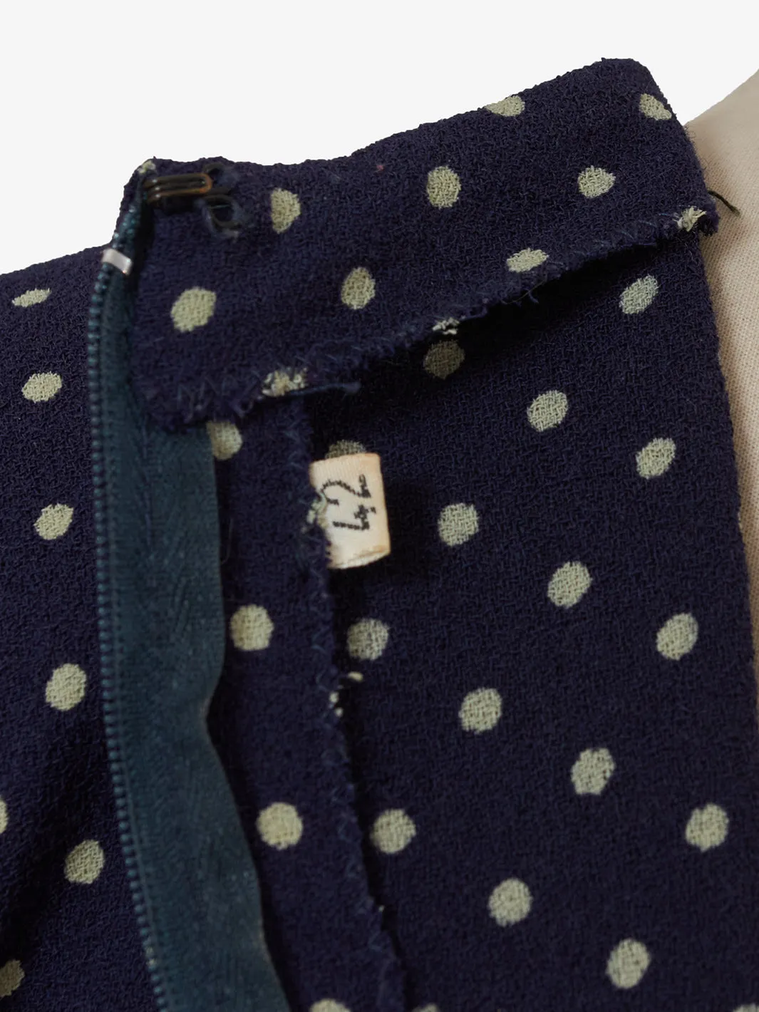 Vintage blue polka dot dress