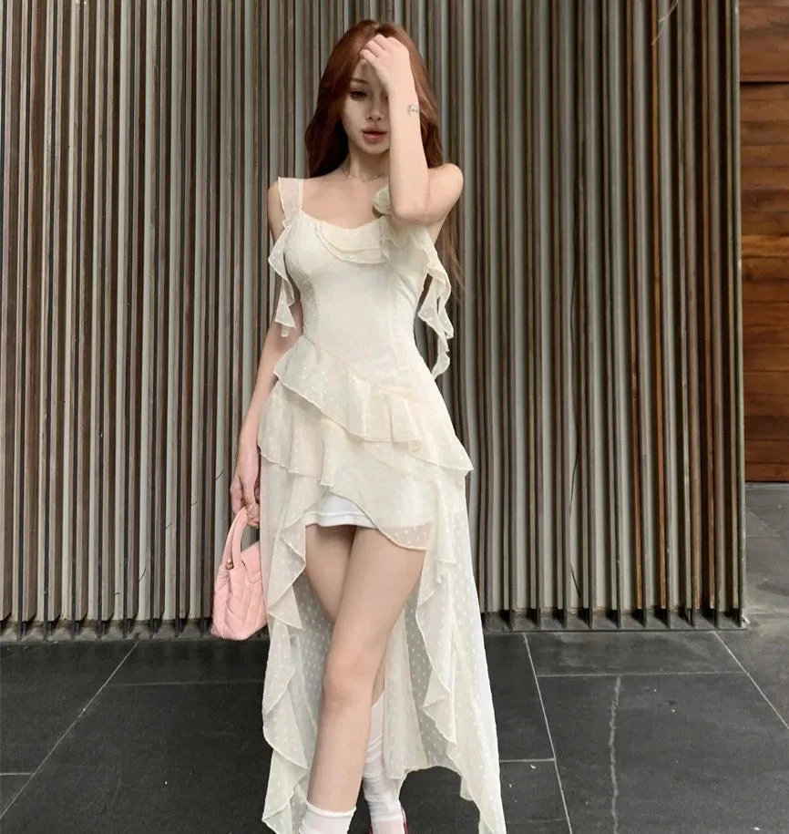 Wildest Bird Asymmetric Coquette Dress