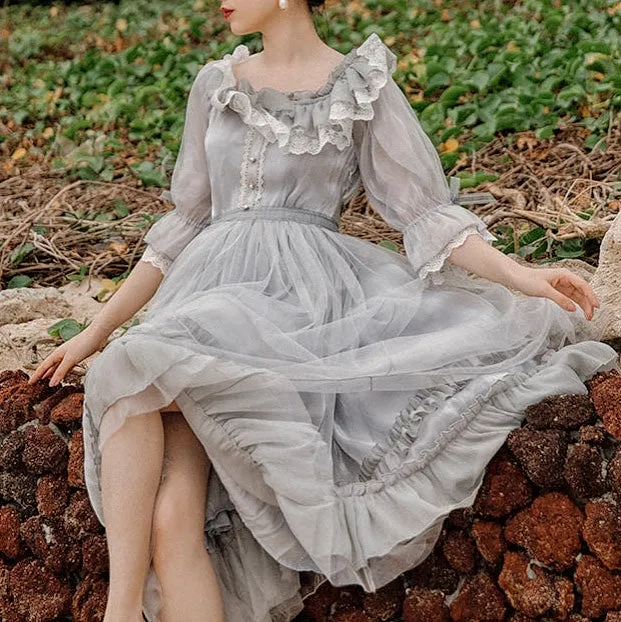 Windy Cloud Rococo Royalcore Princess Dress