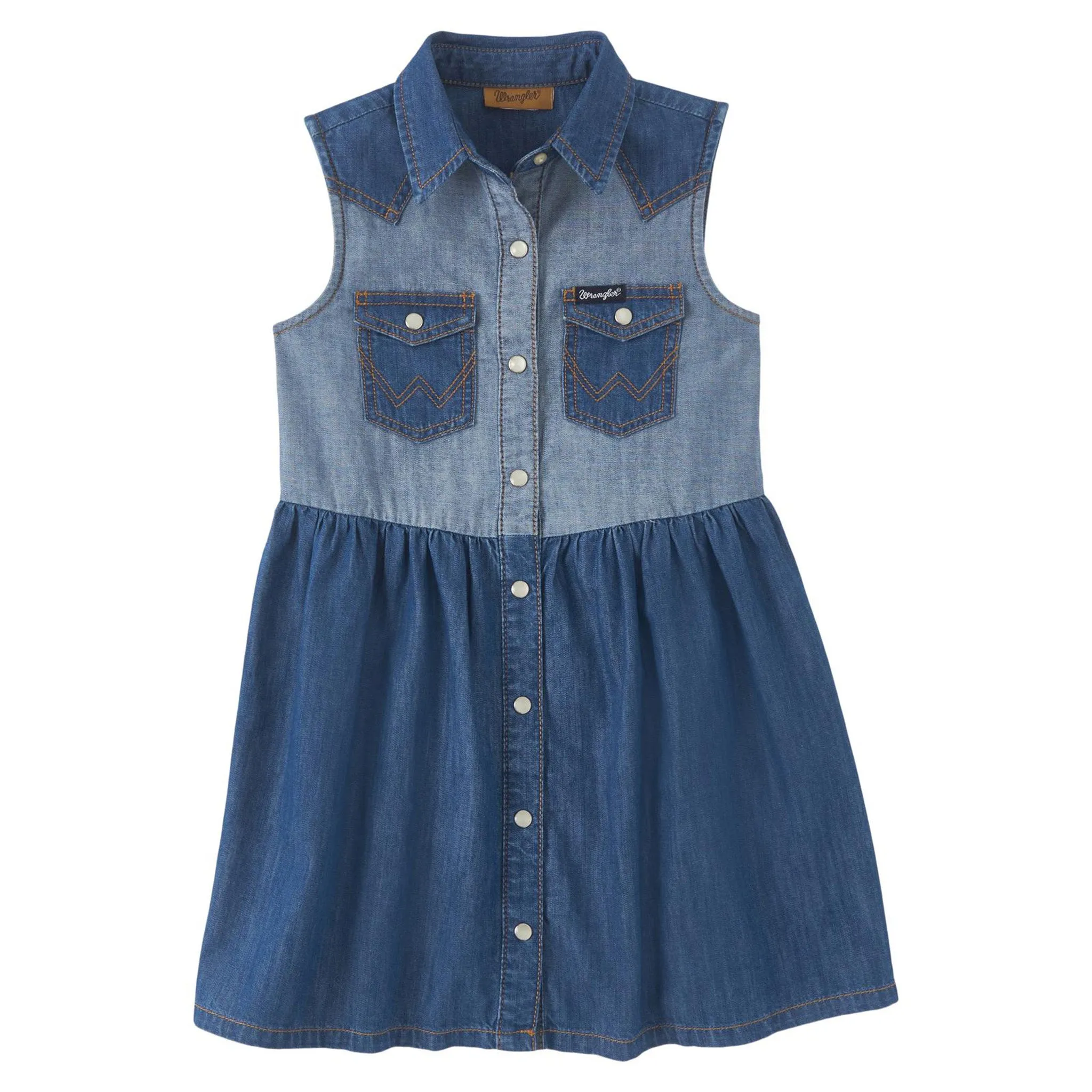 Wrangler Girl's Denim Sleeveless Dress