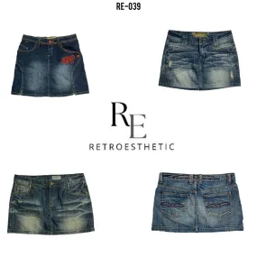 Y2K Denim Mini Skirts (RE-039)