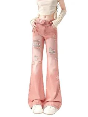 Y2K Kawaii Ripped Jeans