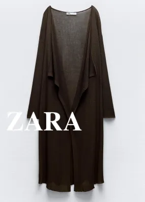 ZARA  |Casual Style Long Sleeves Plain Cardigans