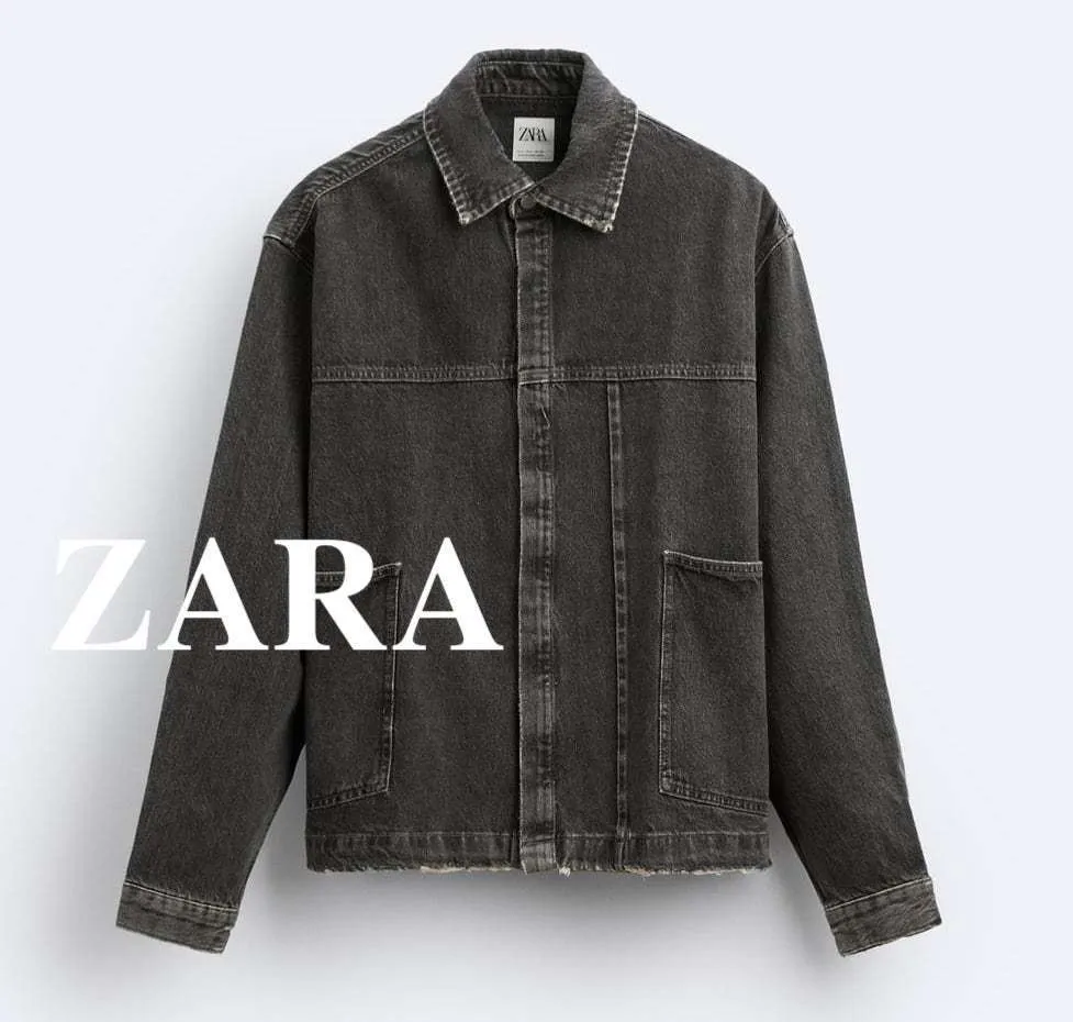 ZARA  |Denim Street Style Long Sleeves Shirts